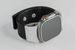 Small Accessories | Small Accessories>PARTS OF FOUR Apple Watch Bracelet (Model 1, Wedge Strap, Studs, BLK+MA) - for 41mm
