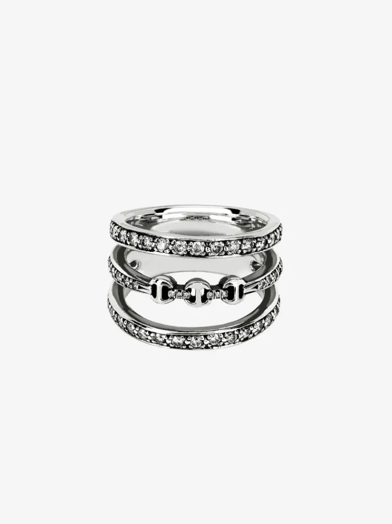 Jewelry>HOORSENBUHS Asset Triple Band With Diamonds