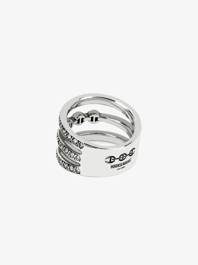 Jewelry>HOORSENBUHS Asset Triple Band With Diamonds