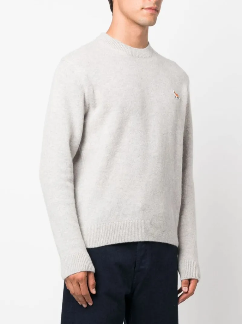 Knitwear>MAISON KITSUNE Baby Fox Patch Regular Jumper