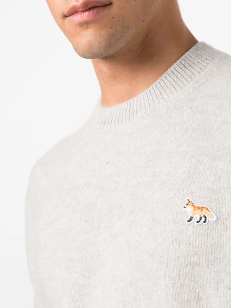 Knitwear>MAISON KITSUNE Baby Fox Patch Regular Jumper