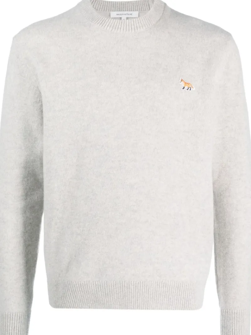 Knitwear>MAISON KITSUNE Baby Fox Patch Regular Jumper
