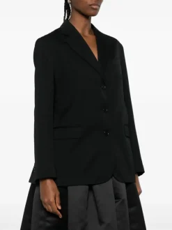 Jackets & Coats>SIMONE ROCHA Back Cut Out Bow Detail Jacket