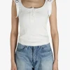 Tops>HYEIN SEO Back Strap Henley Top
