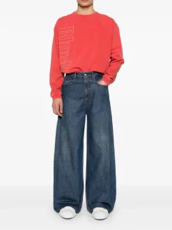 Jeans | Jeans>ERL Baggy Indiana Distressed Woven Jeans
