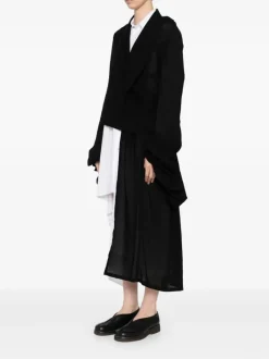 Jackets & Coats>YOHJI YAMAMOTO Balloon Sleeve Wrap Jacket