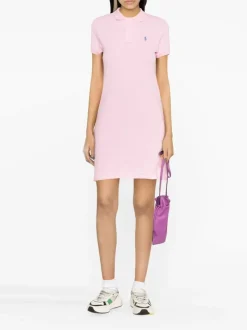 Dresses>POLO RALPH LAUREN Basic Mesh Polo Short Sleeve Casual Dress