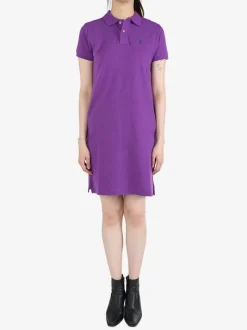 Dresses>POLO RALPH LAUREN Basic Mesh Polo Short Sleeve Casual Dress
