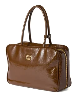 Bags>MIU MIU Beau Naplak Patent Leather Bag