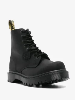 Boots>DR. MARTENS 1460 Bex Bump Toe Leather Boots