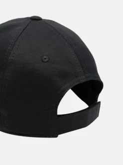 Hats | Hats>MARNI Black Organic Gabardine Cap with Embroidered Logo