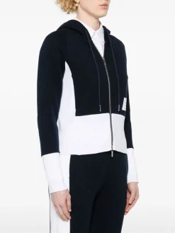Sweats & Hoodies>THOM BROWNE Blouson Zip Up Hoodie