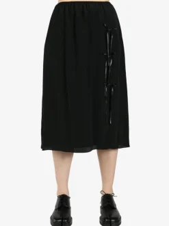 Skirts>SIMONE ROCHA Bow Slit Column Skirt