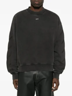 Sweats & Hoodies>OFF-WHITE Bw S.Matthew Skate Crewneck Sweatshirt