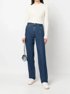 Knitwear>POLO RALPH LAUREN Cashmere Classic Julianna Long Sleeve Pullover
