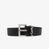 Small Accessories>SAINT LAURENT Cassandre Lamb Belt