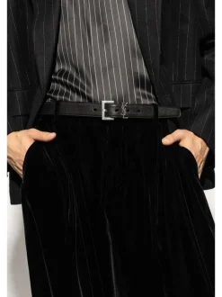 Small Accessories>SAINT LAURENT Cassandre Lamb Belt