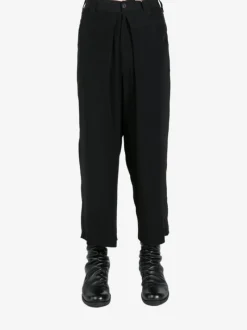 Pants>YOHJI YAMAMOTO POUR HOMME Center Tucked Pants