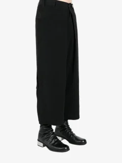Pants>YOHJI YAMAMOTO POUR HOMME Center Tucked Pants