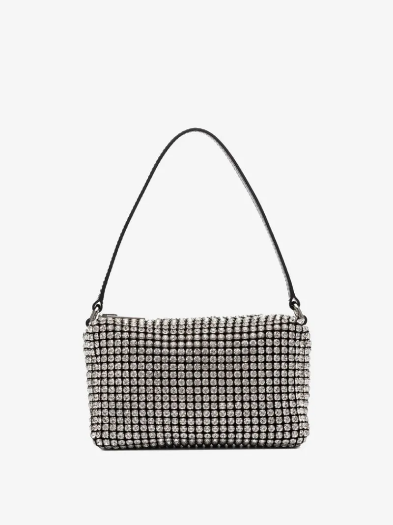 Bags>ALEXANDER WANG Chain Mesh Rhinestone Pouch