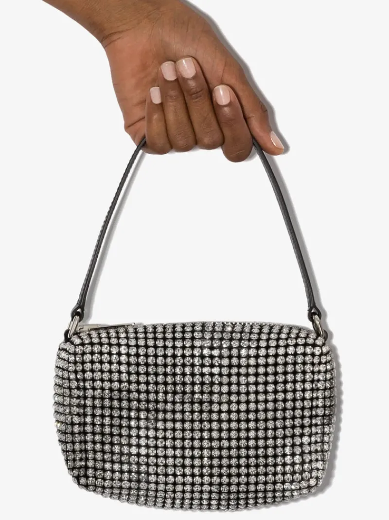 Bags>ALEXANDER WANG Chain Mesh Rhinestone Pouch