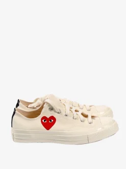 Sneakers | Sneakers>COMME DES GARCONS PLAY X CONVERSE Chuck Taylor 70 Small Red Heart Low Top Sneakers