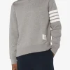 Sweats & Hoodies>THOM BROWNE Classic Sweatshirt In Classic Loopback W/ Engineered 4 Bar