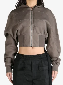 Sweats & Hoodies>RICK OWENS DRKSHDW Collage Gimp Hoodie