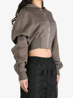 Sweats & Hoodies>RICK OWENS DRKSHDW Collage Gimp Hoodie