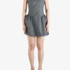 Dresses>SHUSHU/TONG Collared Patchwork Sleeveless Dress
