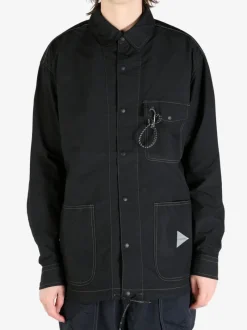 Jackets & Coats>AND WANDER 65 Cordura Cotton Rip Shirt Jacket