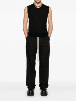 Pants>RICK OWENS Cotton Dietrich Drawstring Pants