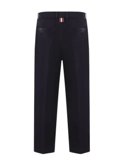 Pants>THOM BROWNE Cotton Twill Utility Chino Trouser