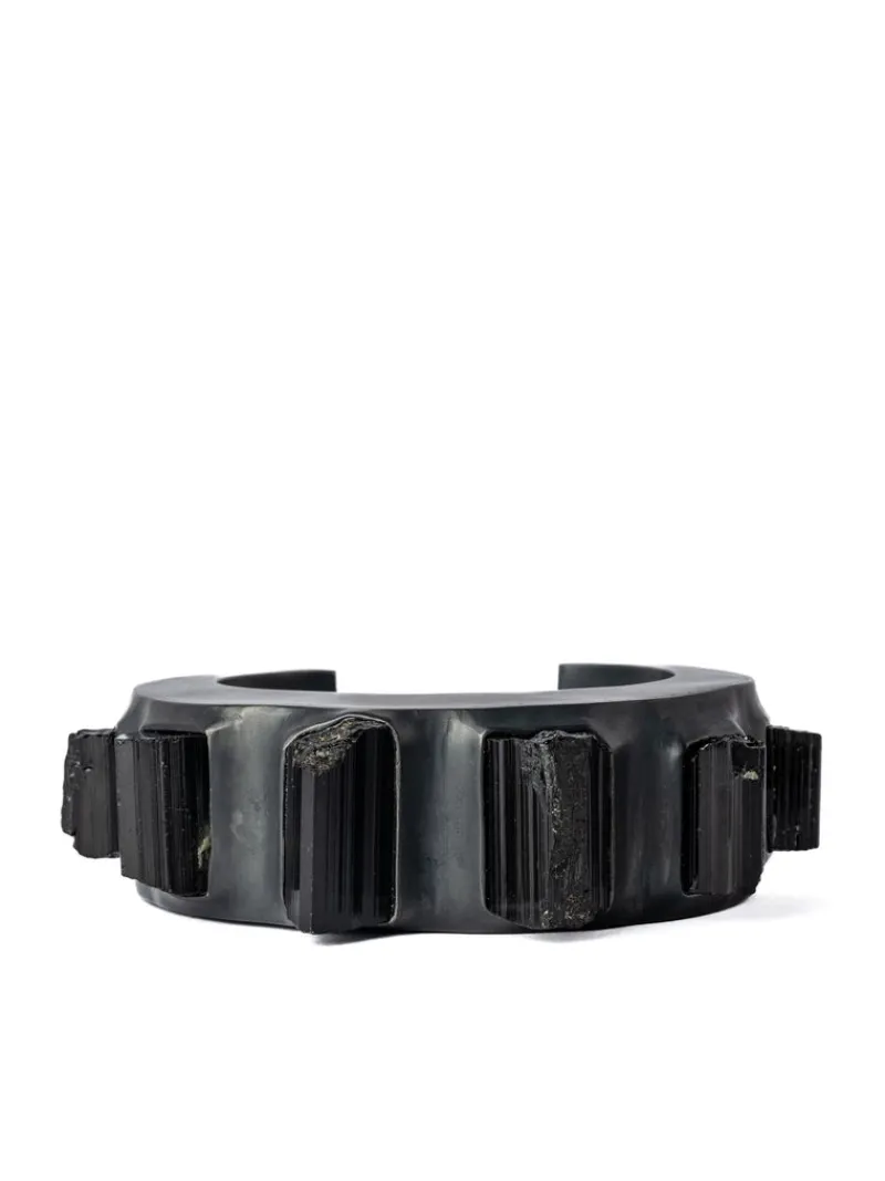 Jewelry | Jewelry>PARTS OF FOUR Crescent Bracelet (Terrestrial Surfaced, Schorl, 30mm, KAS+KA+SCHR)