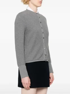Knitwear>THOM BROWNE Crew Neck Cardigan