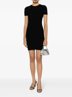 Dresses>alexanderwang.t Crew Neck Short Sleeve Dress