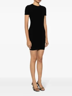 Dresses>alexanderwang.t Crew Neck Short Sleeve Dress