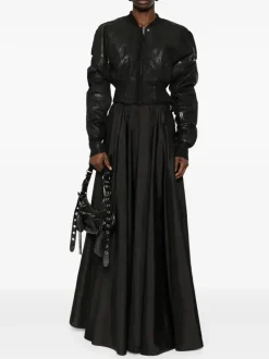 Jackets & Coats>RICK OWENS DRKSHDW Cropped Bomber Flight Jacket