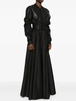 Jackets & Coats>RICK OWENS DRKSHDW Cropped Bomber Flight Jacket