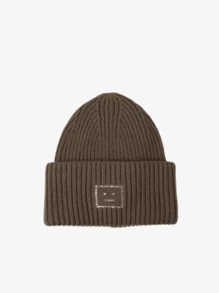 Hats | Hats>ACNE STUDIOS Crystal Face Logo Beanie