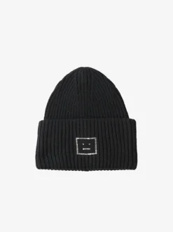 Hats | Hats>ACNE STUDIOS Crystal Face Logo Beanie
