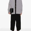 Pants>YOHJI YAMAMOTO POUR HOMME Cut-Out Detail Pants