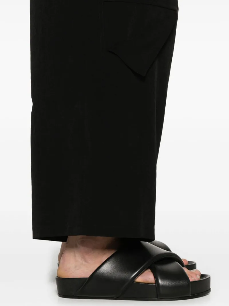 Pants>YOHJI YAMAMOTO POUR HOMME Cut-Out Detail Pants