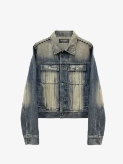 Jackets & Coats>DET BLEV SENT Denim Jacket