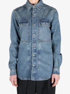 Jackets & Coats>RICK OWENS DRKSHDW Denim Outershirt Jacket