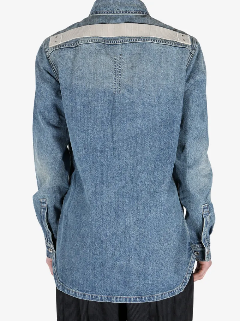 Jackets & Coats>RICK OWENS DRKSHDW Denim Outershirt Jacket