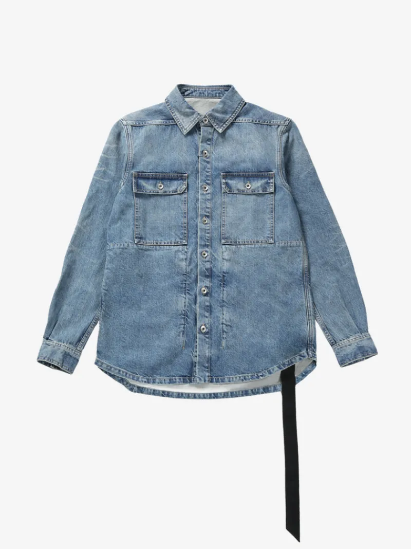 Jackets & Coats>RICK OWENS DRKSHDW Denim Outershirt Jacket