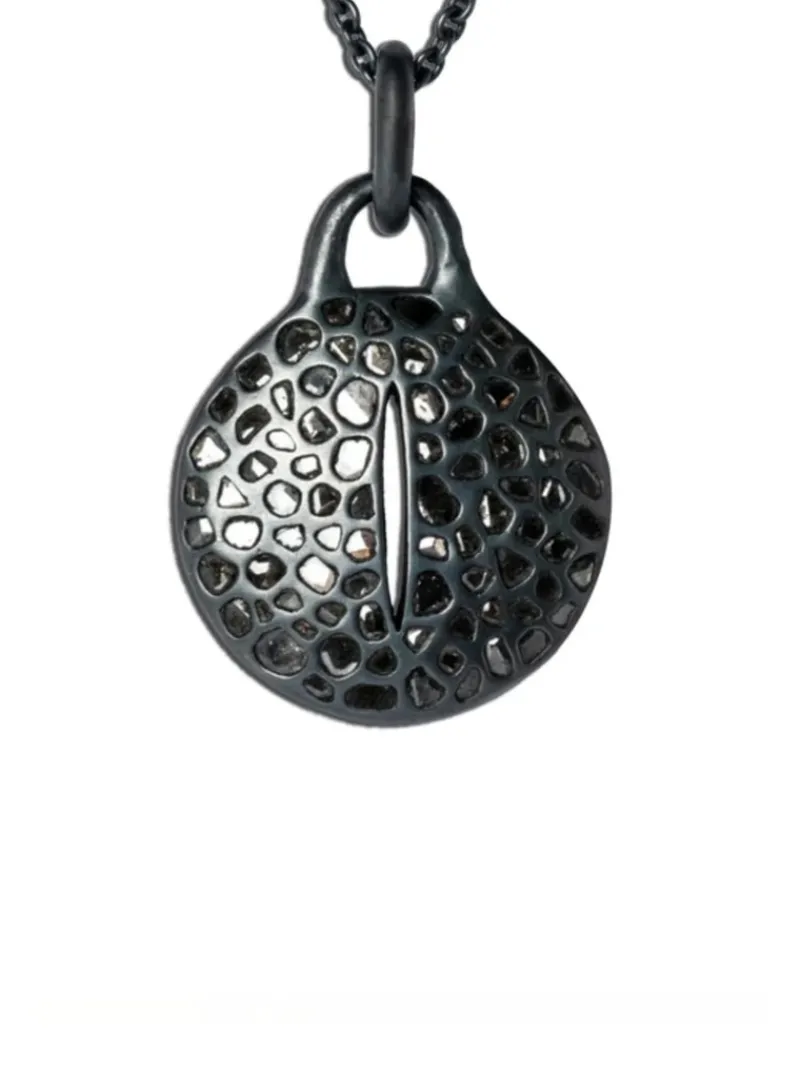 Jewelry | Jewelry>PARTS OF FOUR Disk Necklace (45mm, Slit, Mega Pavé, KA+DIA)