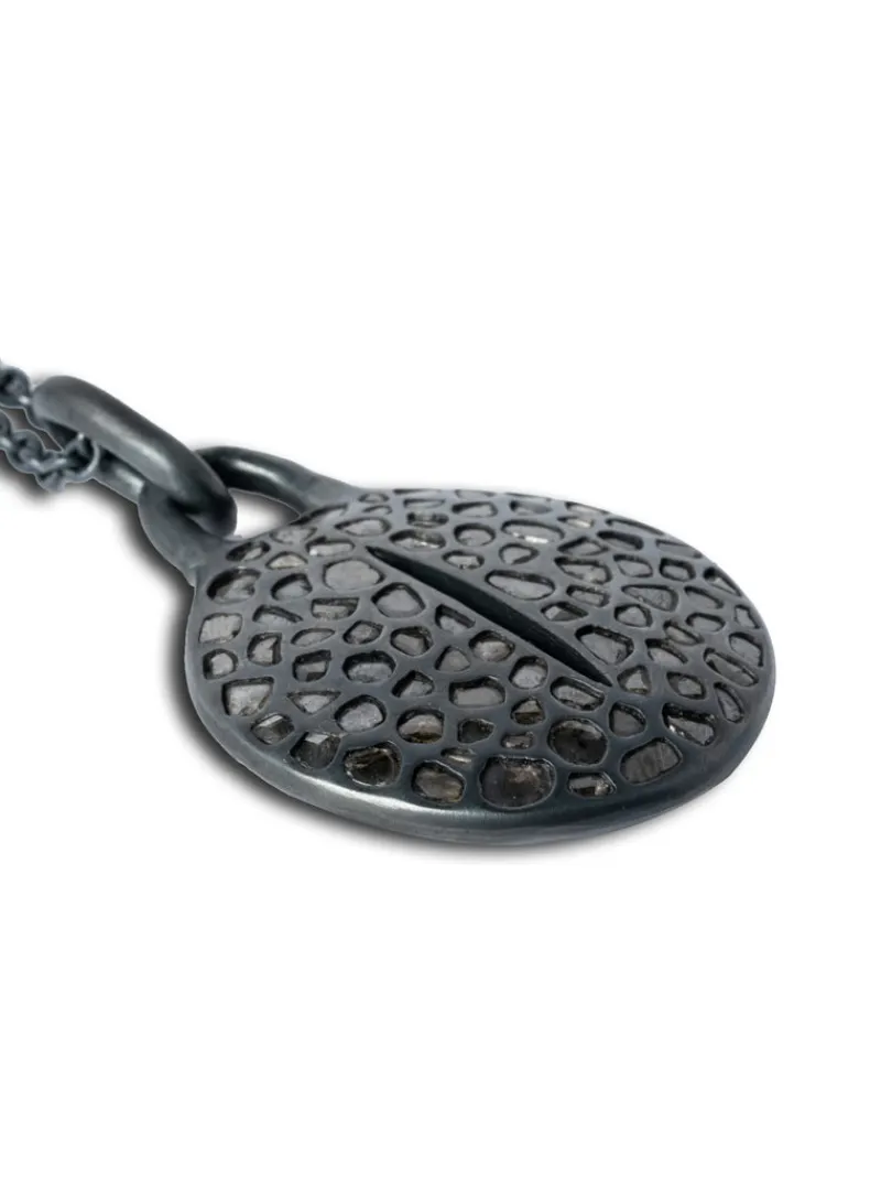 Jewelry | Jewelry>PARTS OF FOUR Disk Necklace (45mm, Slit, Mega Pavé, KA+DIA)