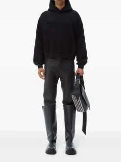 Sweats & Hoodies | Sweats & Hoodies>ALEXANDER WANG Distressed Logo Hoodie